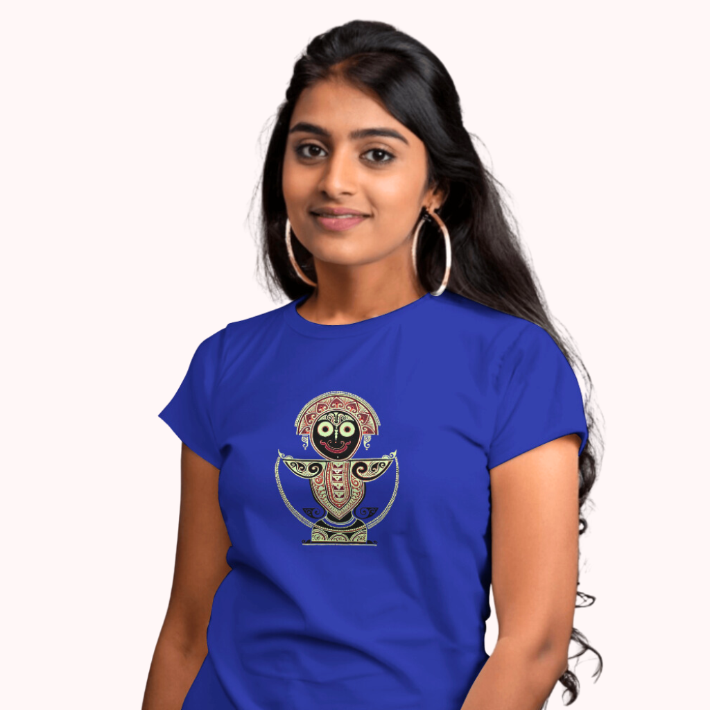 Trending Bengal Art D5: Pattachitra: Jagannath: Women T-Shirt