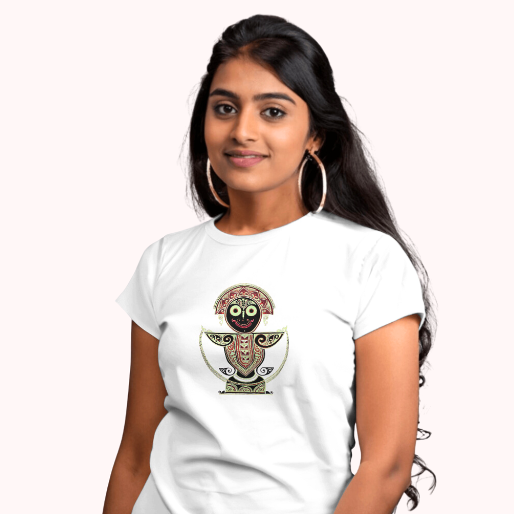 Trending Bengal Art D5: Pattachitra: Jagannath: Women T-Shirt