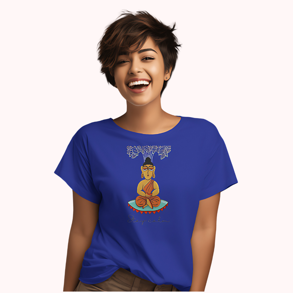 Trending Bengal Art D3: Stay Calm: Women T-Shirt