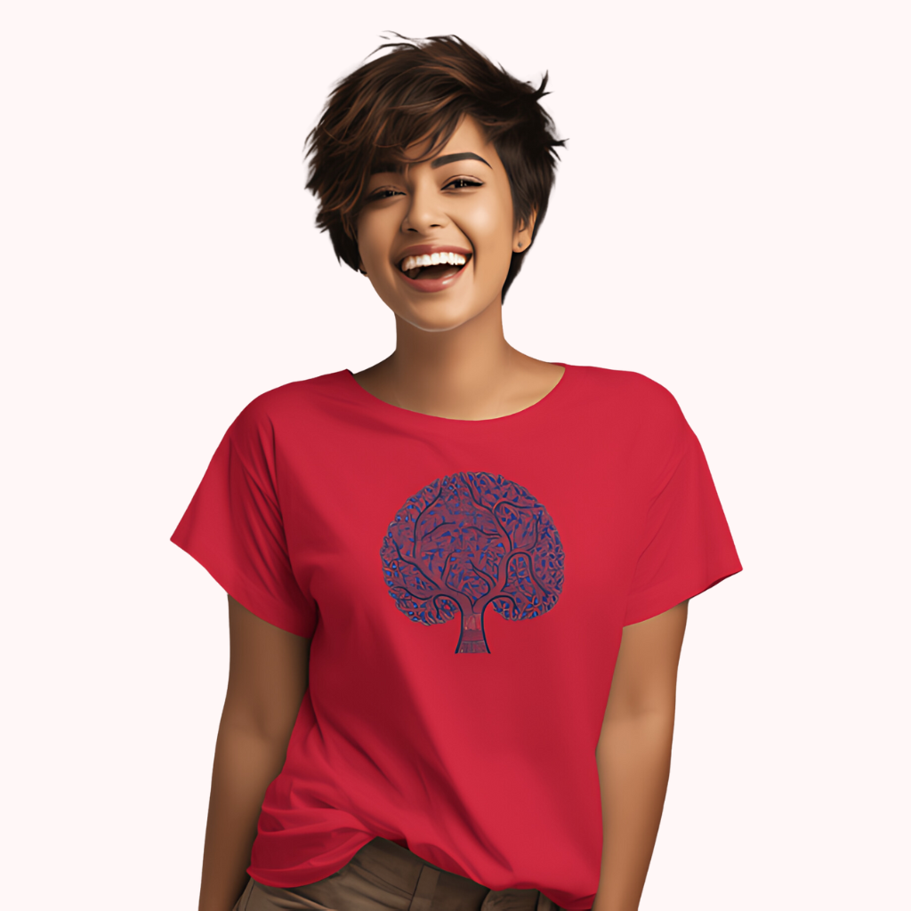 Trending Madhubani D10: BlueTree: Women T-Shirt