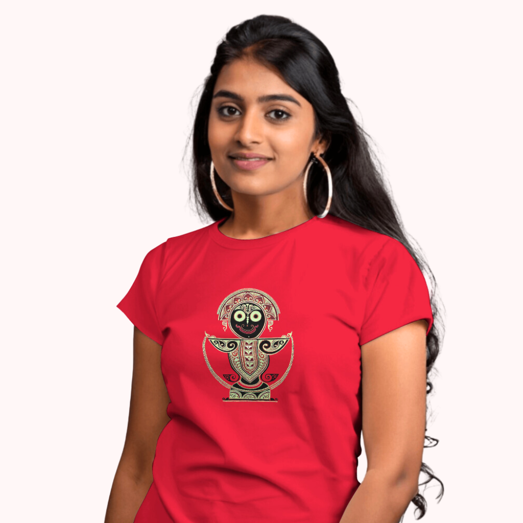 Trending Bengal Art D5: Pattachitra: Jagannath: Women T-Shirt