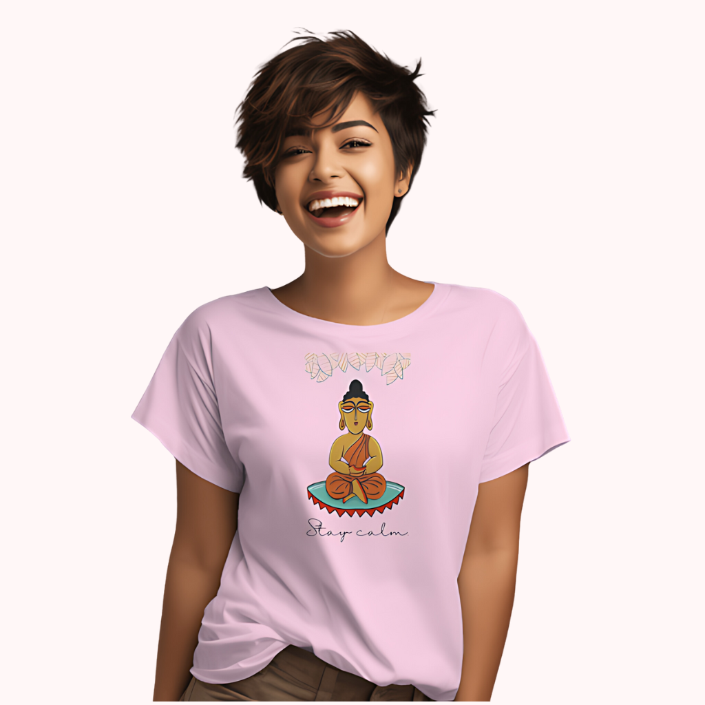 Trending Bengal Art D3: Stay Calm: Women T-Shirt