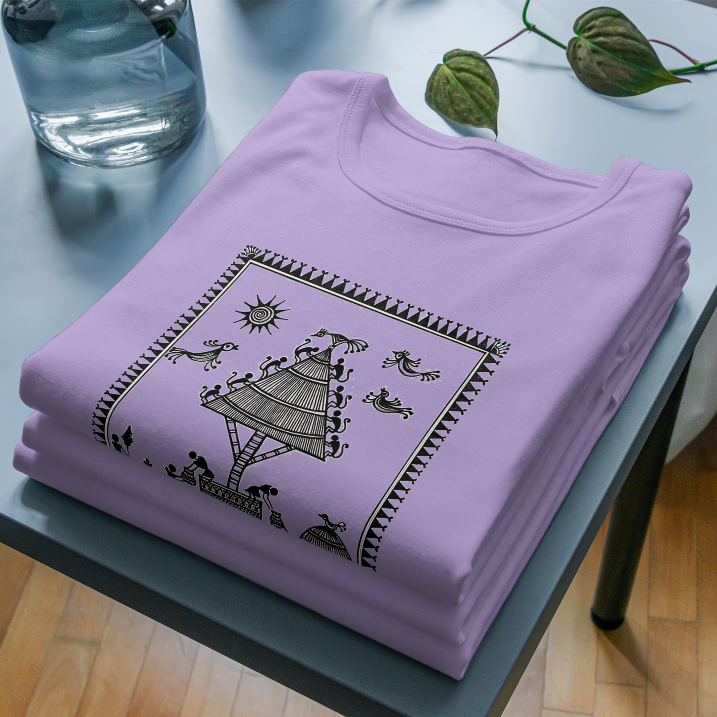 Trending Warli Art D8: Village Worker: Unisex T-Shirt