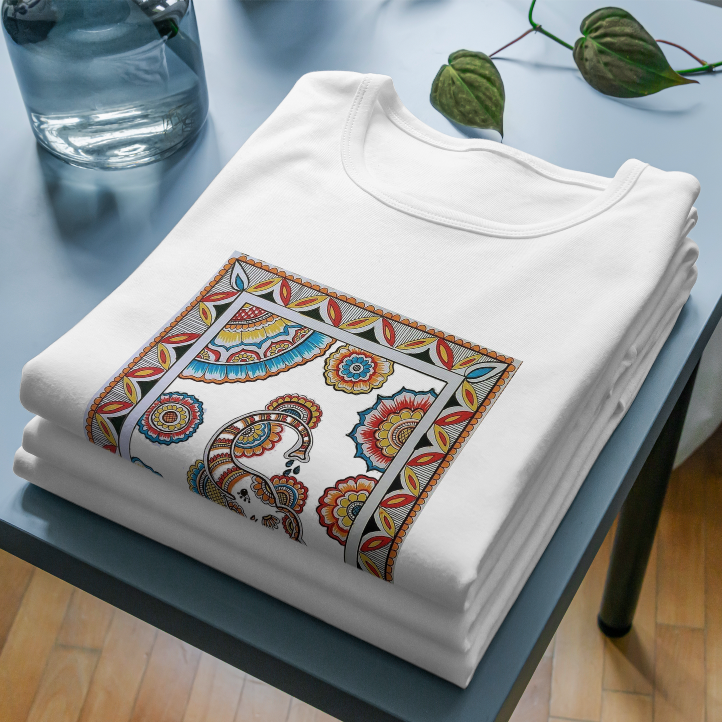 Trending Madhubani Art D5: Unisex T-shirt: