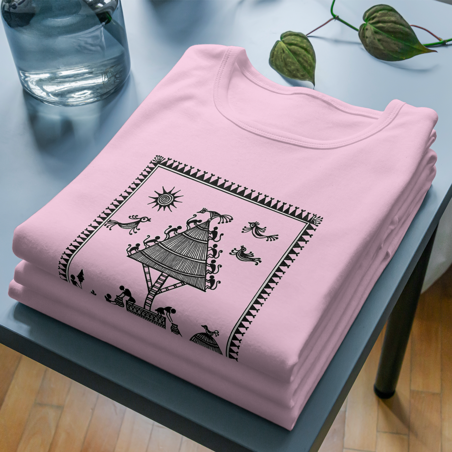 Trending Warli Art D8: Village Worker: Unisex T-Shirt