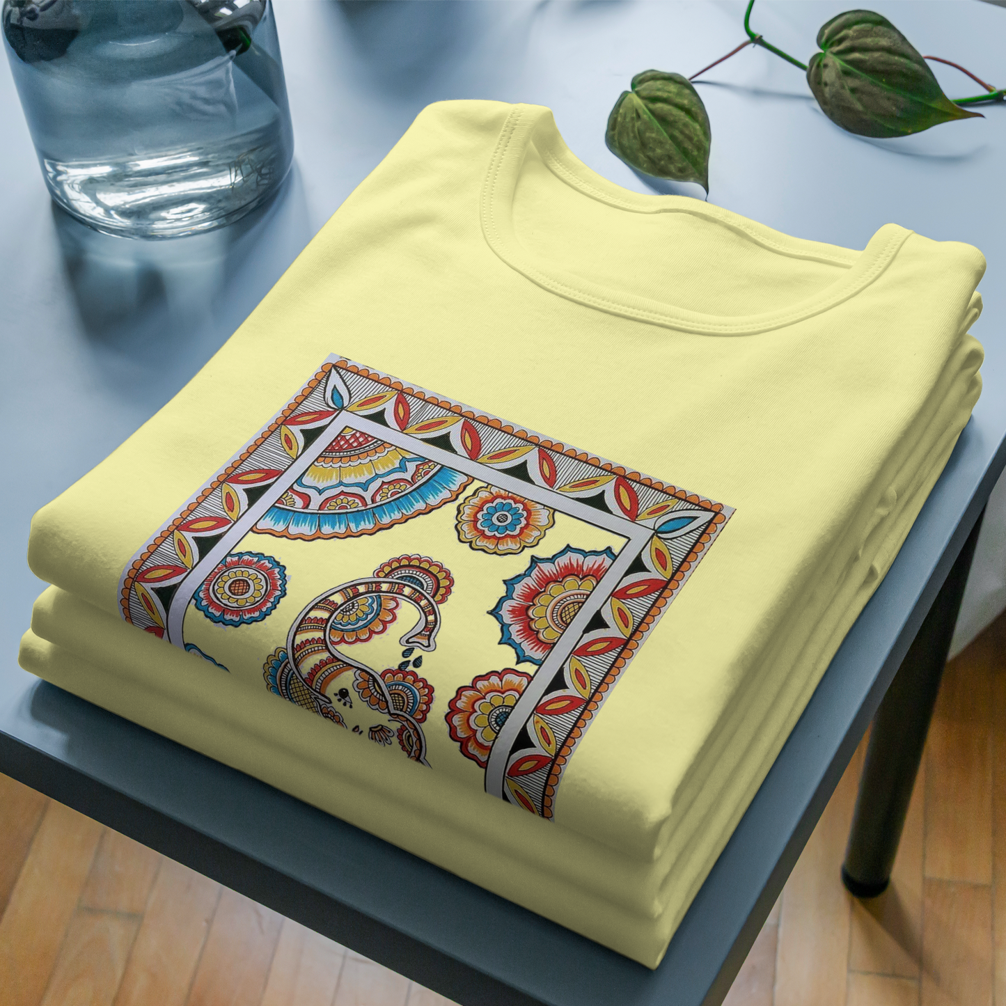 Trending Madhubani Art D5: Unisex T-shirt: