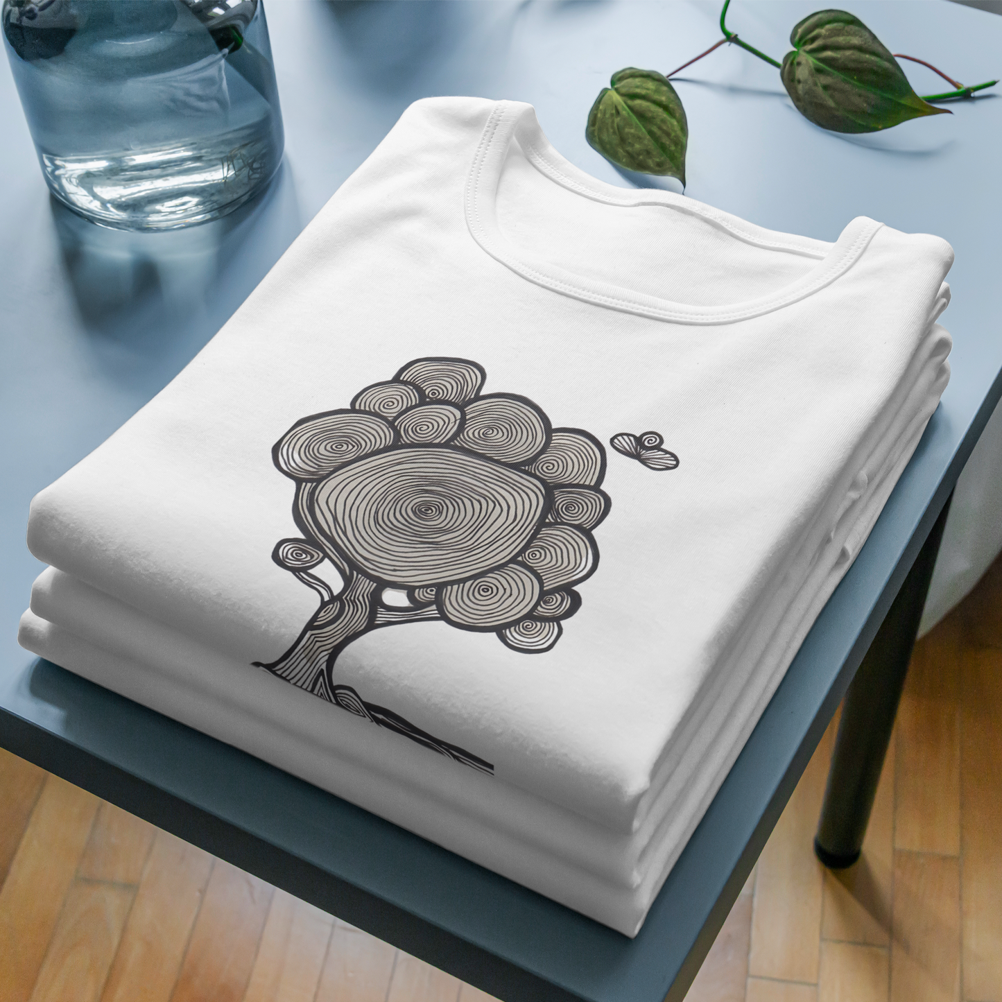 Trending Art D10: Line Tree: Unisex T-Shirt