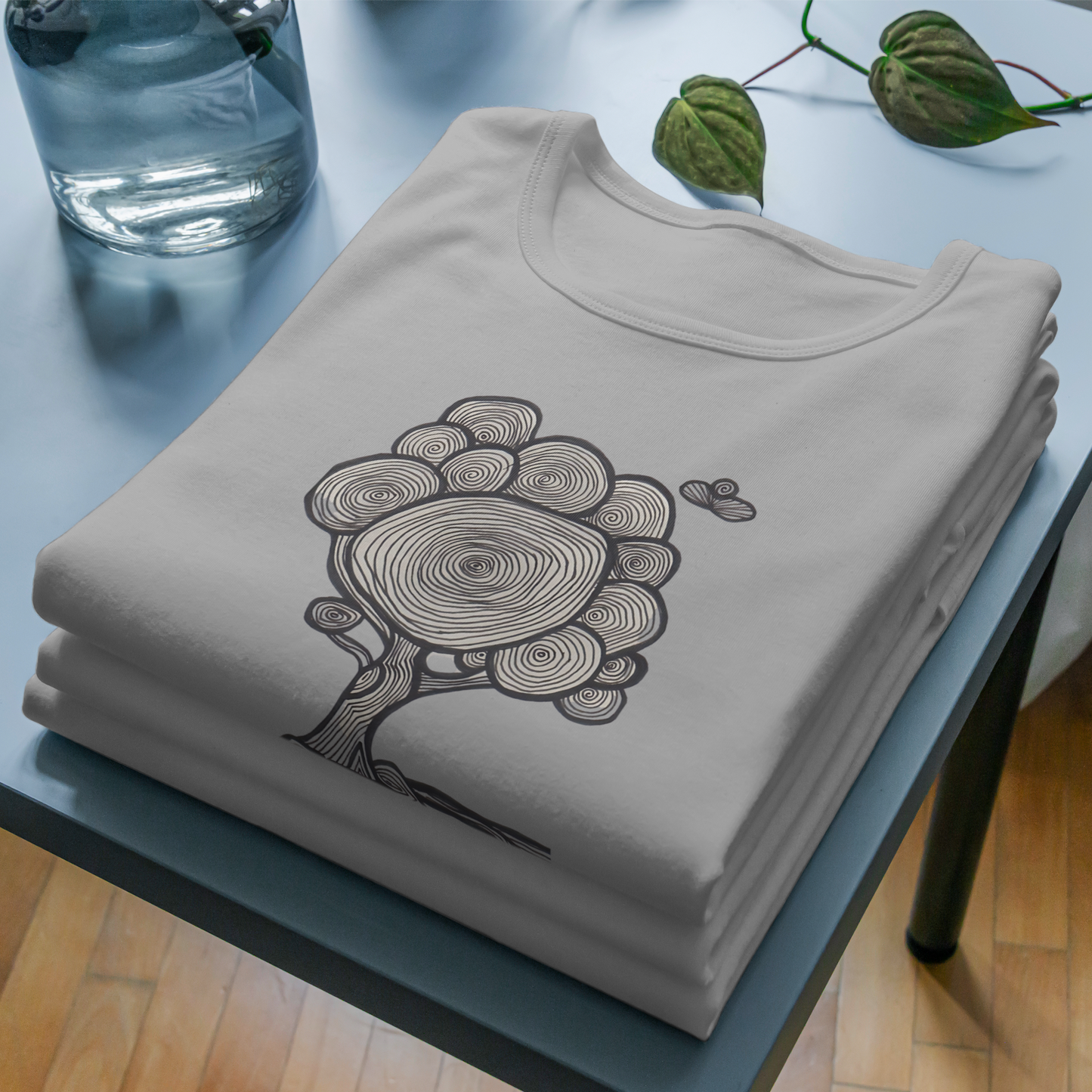 Trending Art D10: Line Tree: Unisex T-Shirt