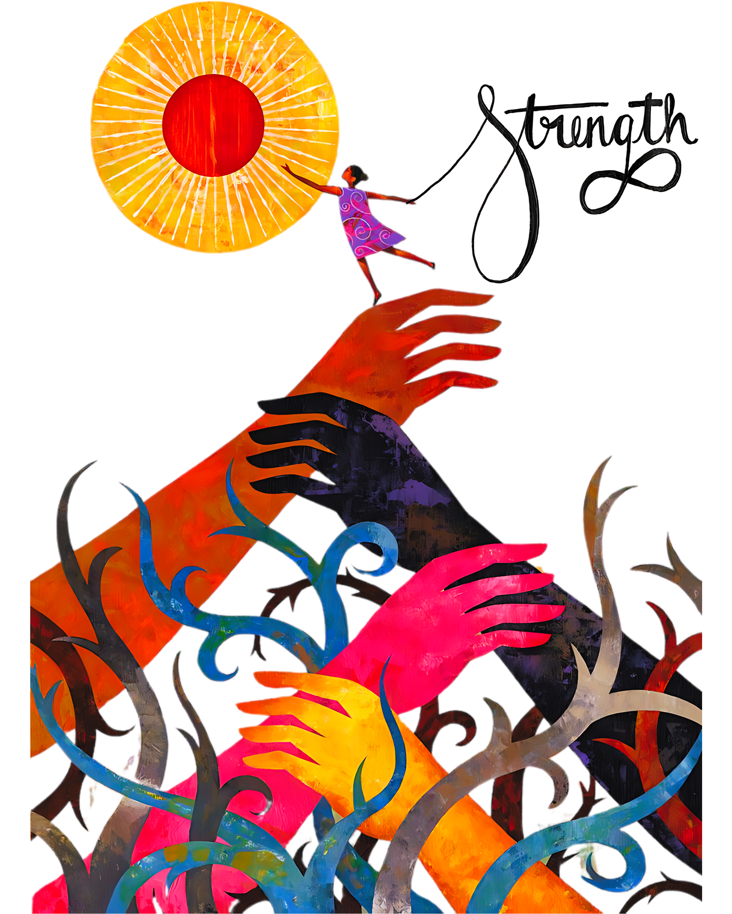 Trending Art D19: We are Strength: Women T-Shirt