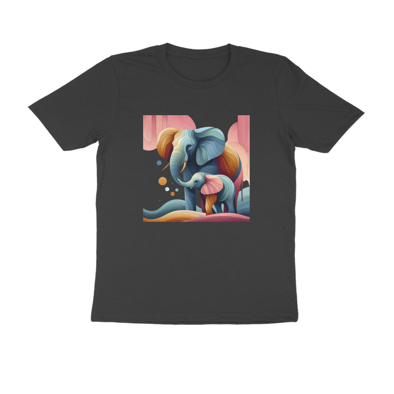 Trending Art D1: Mother & Baby Elephant: Unisex T-shirt