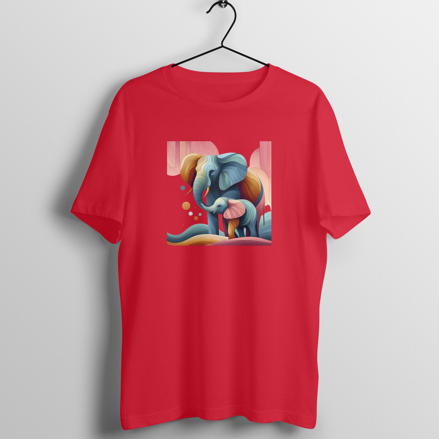 Trending Art D1: Mother & Baby Elephant: Unisex T-shirt