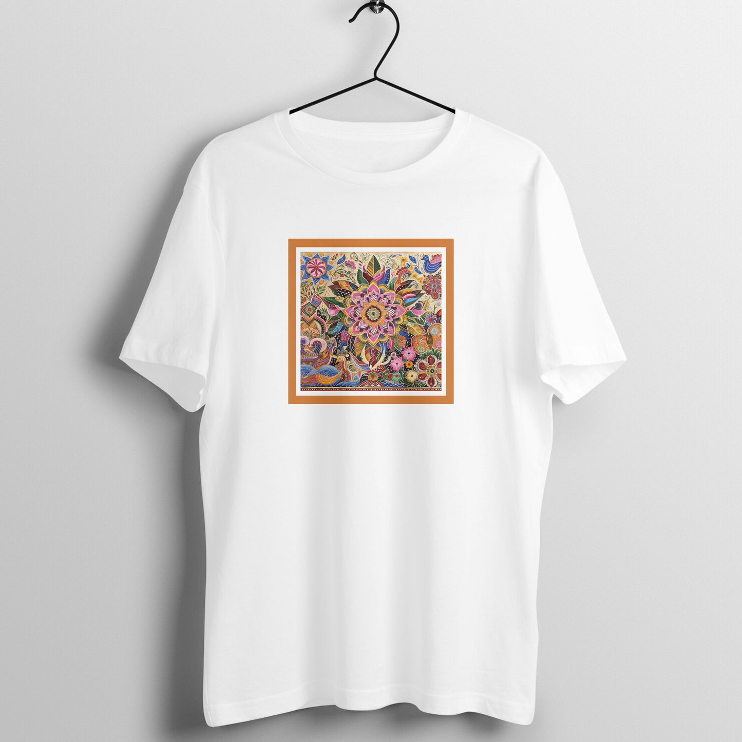 Trending Madhubani Art D1: Unisex T-shirt