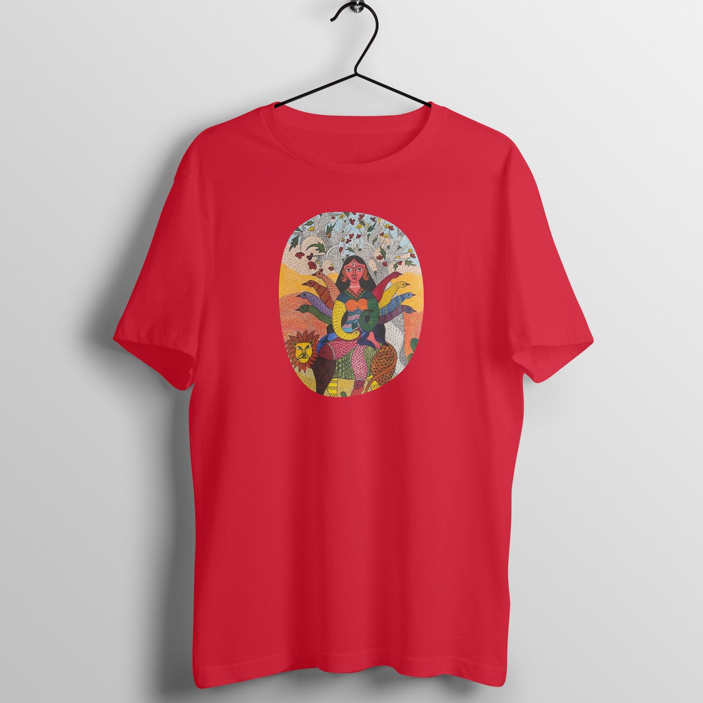 Trending Madhubani D15: Ma Durga: Unisex T-Shirt