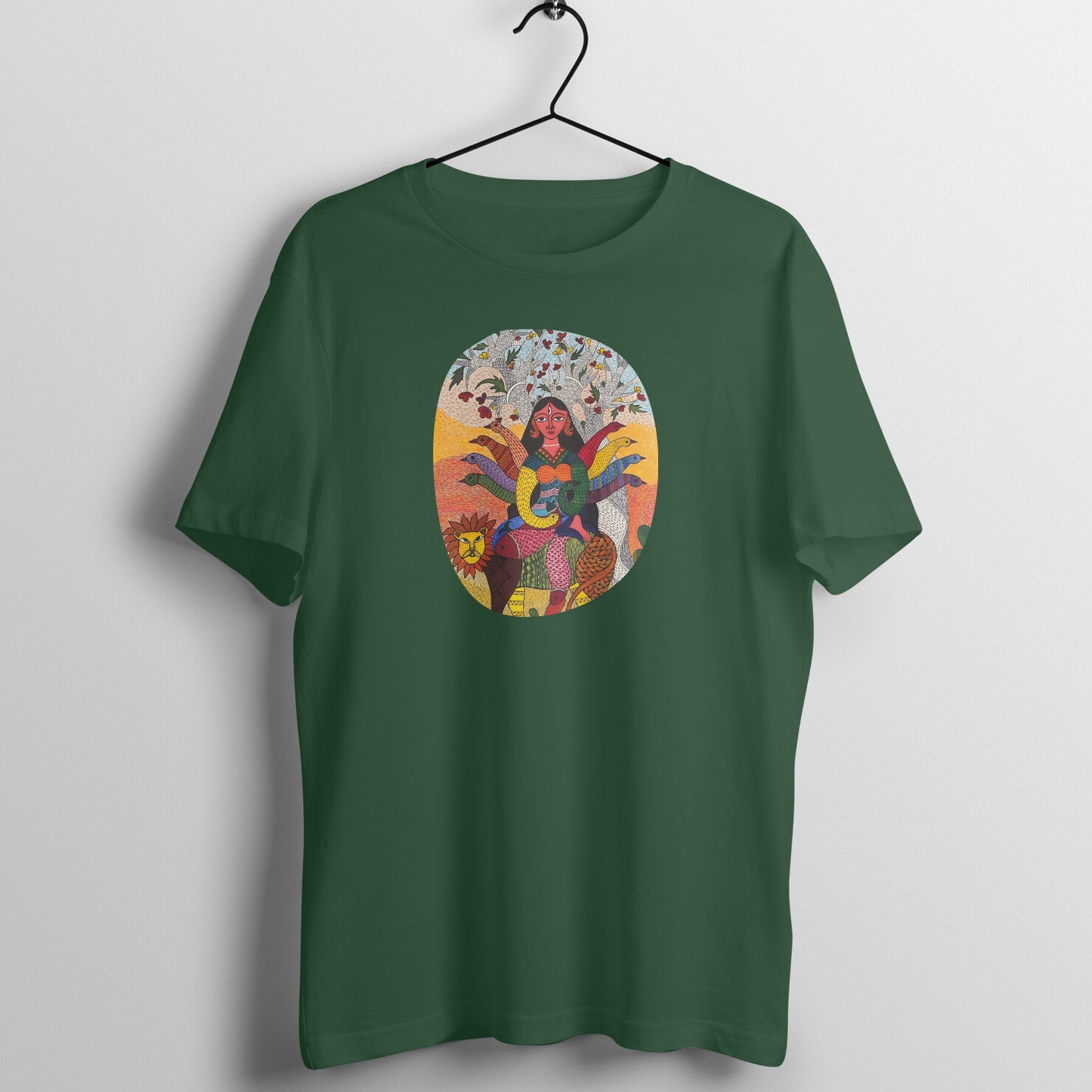 Trending Madhubani D15: Ma Durga: Unisex T-Shirt