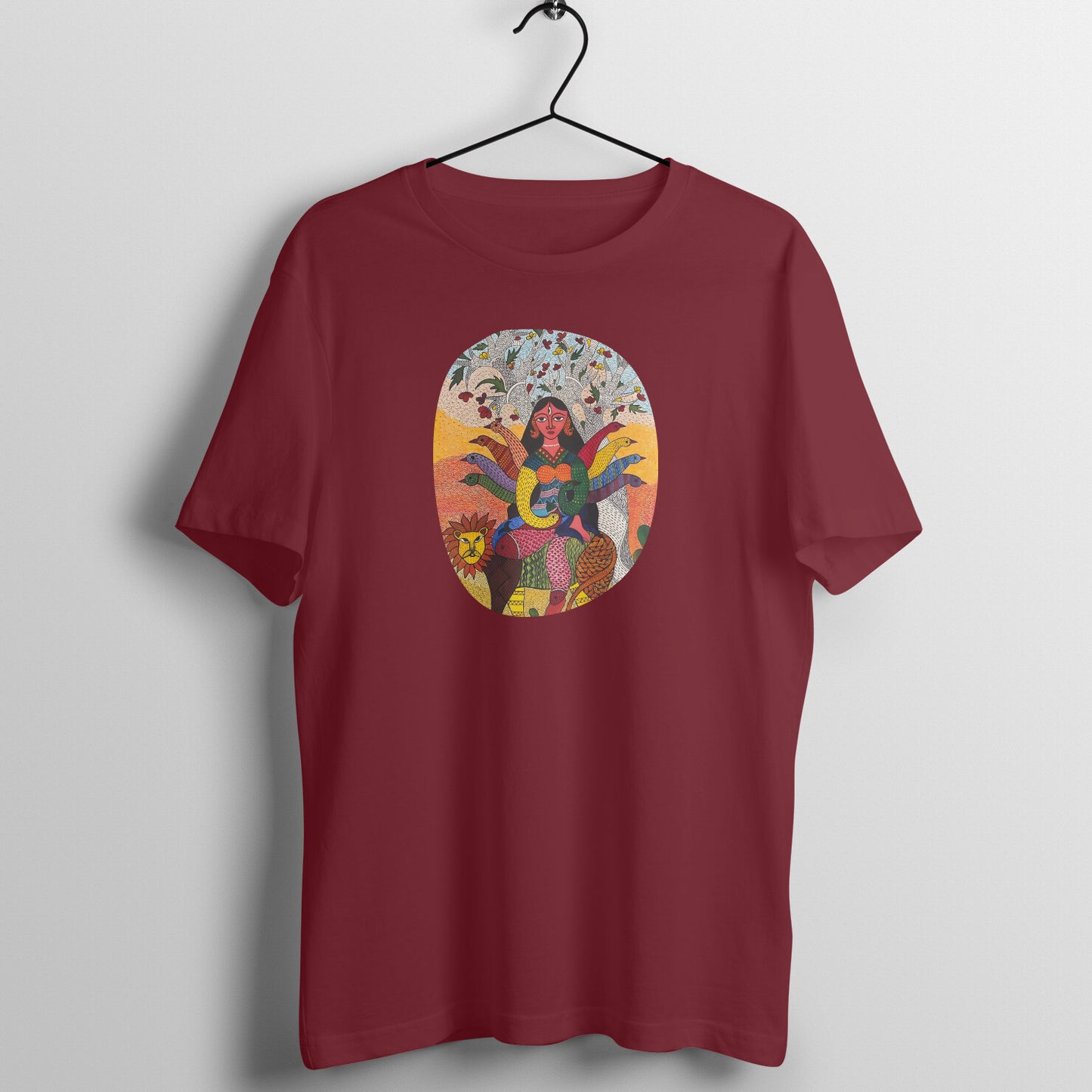 Trending Madhubani D15: Ma Durga: Unisex T-Shirt