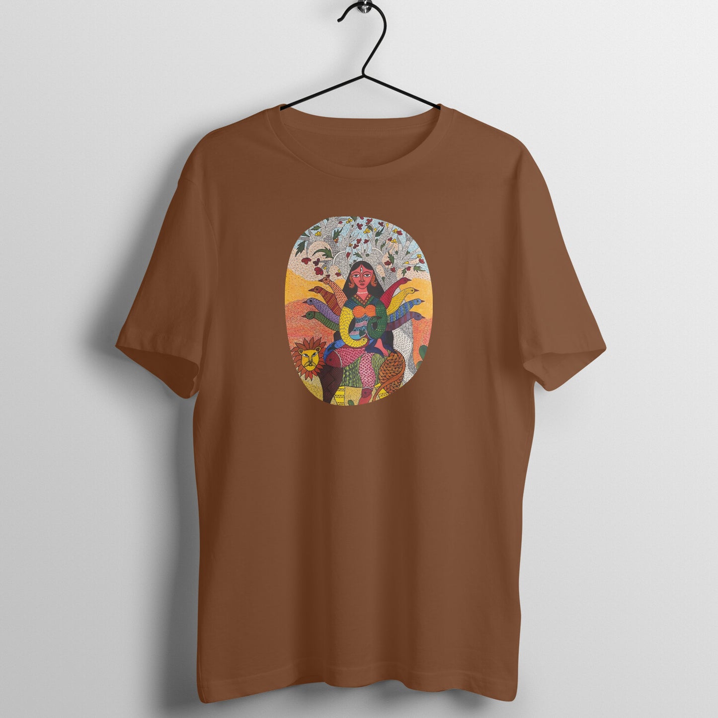 Trending Madhubani D15: Ma Durga: Unisex T-Shirt