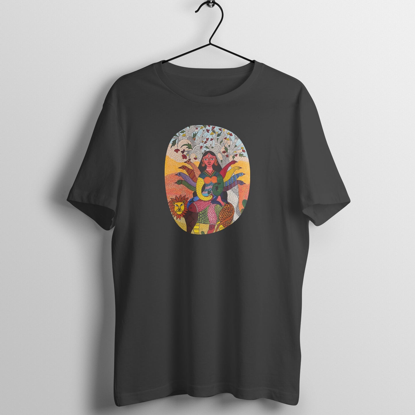 Trending Madhubani D15: Ma Durga: Unisex T-Shirt