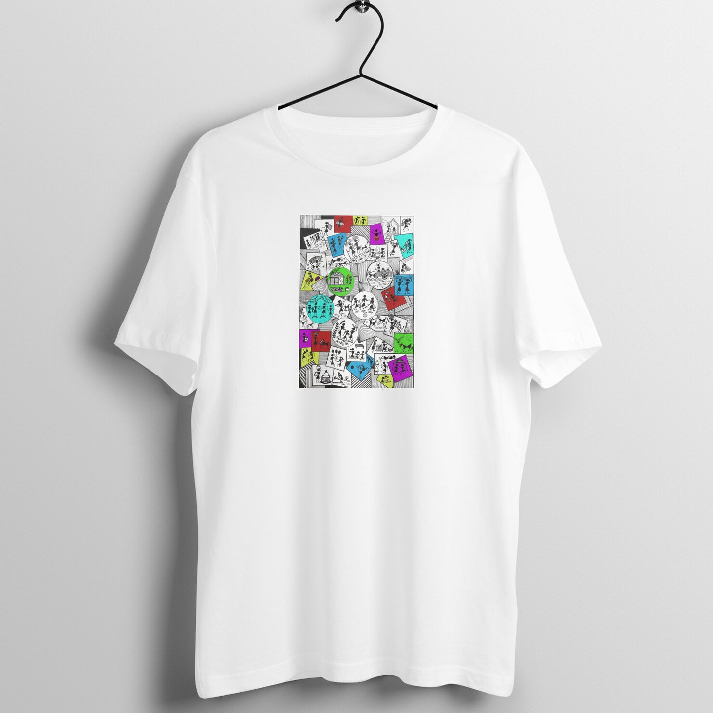 Trending Warli Art D12: Daily Life: Unisex T-shirt