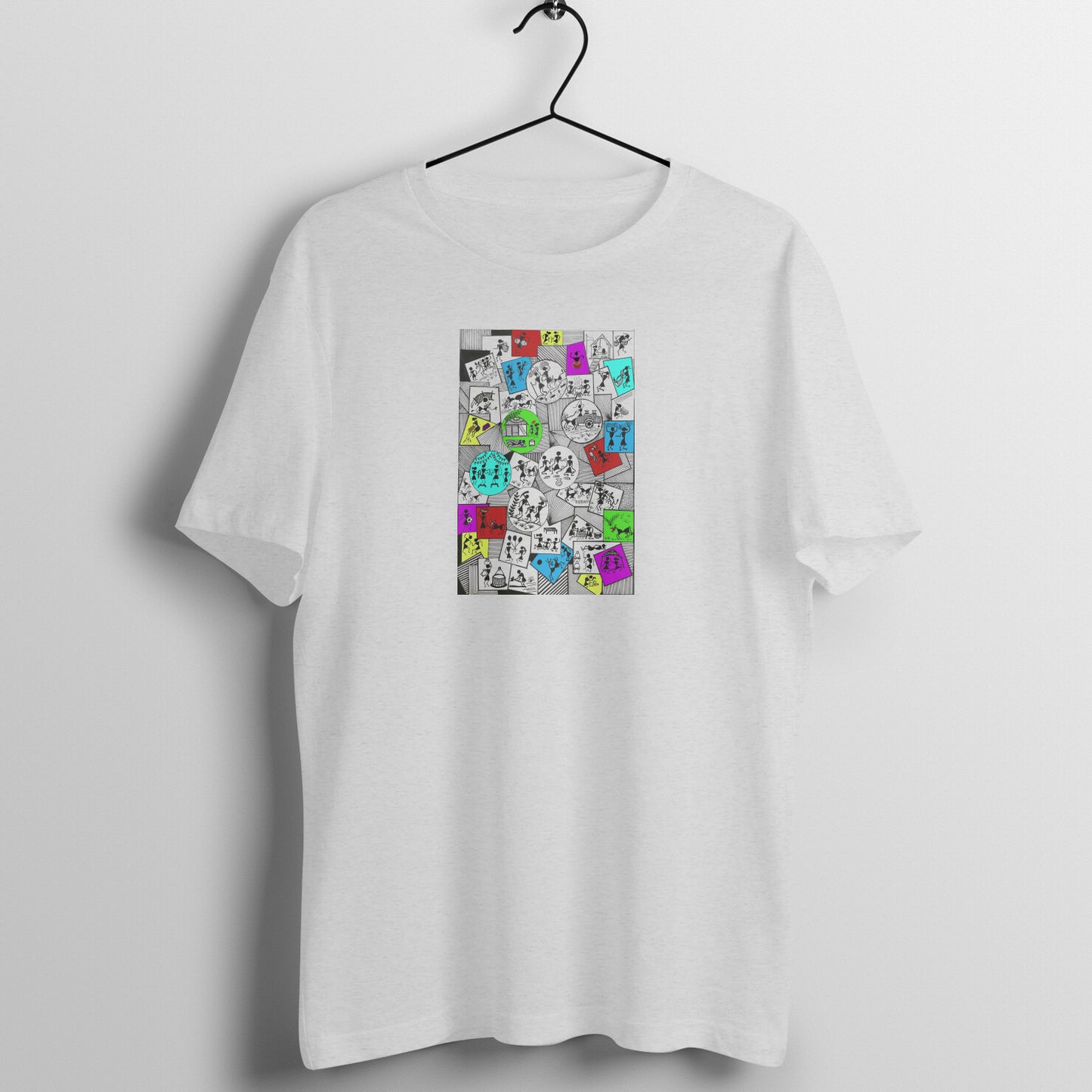 Trending Warli Art D12: Daily Life: Unisex T-shirt