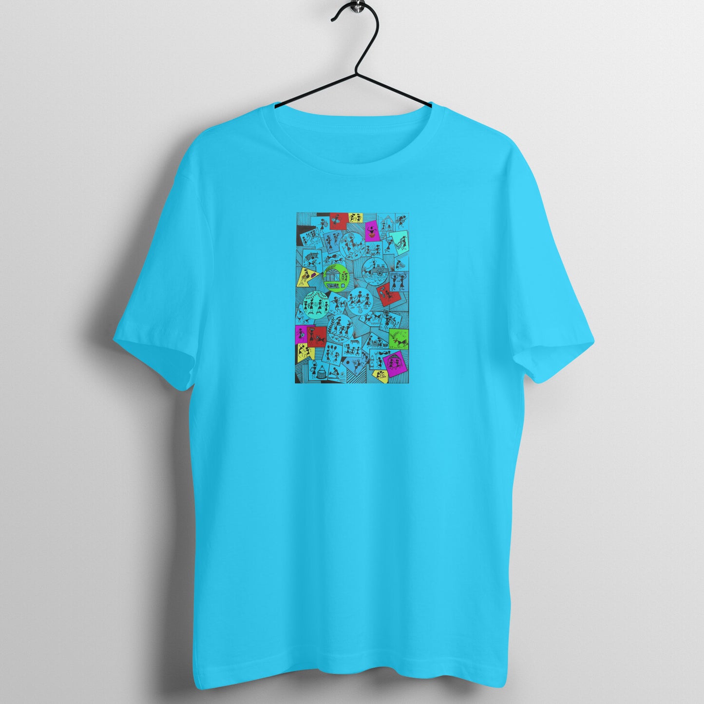 Trending Warli Art D12: Daily Life: Unisex T-shirt