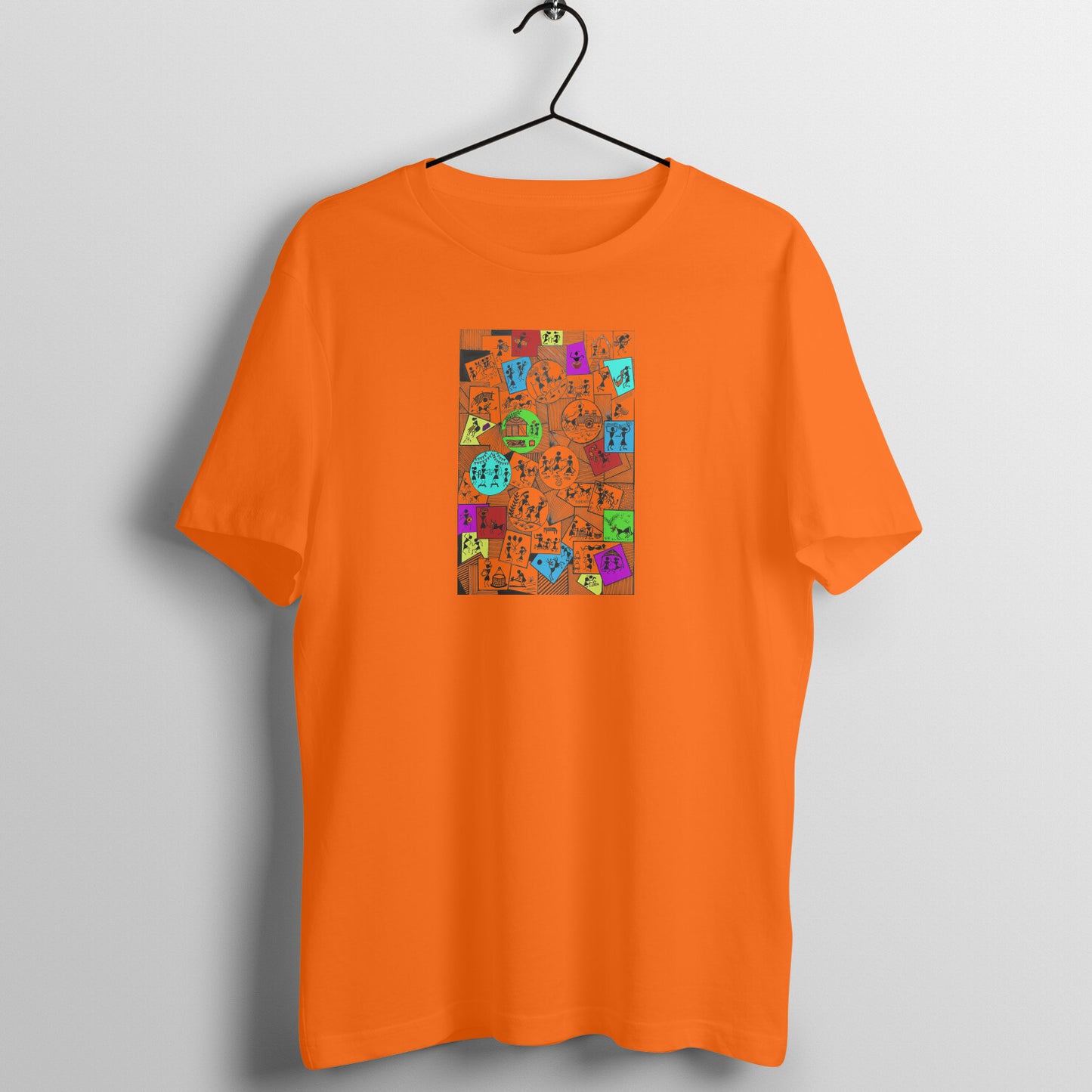 Trending Warli Art D12: Daily Life: Unisex T-shirt