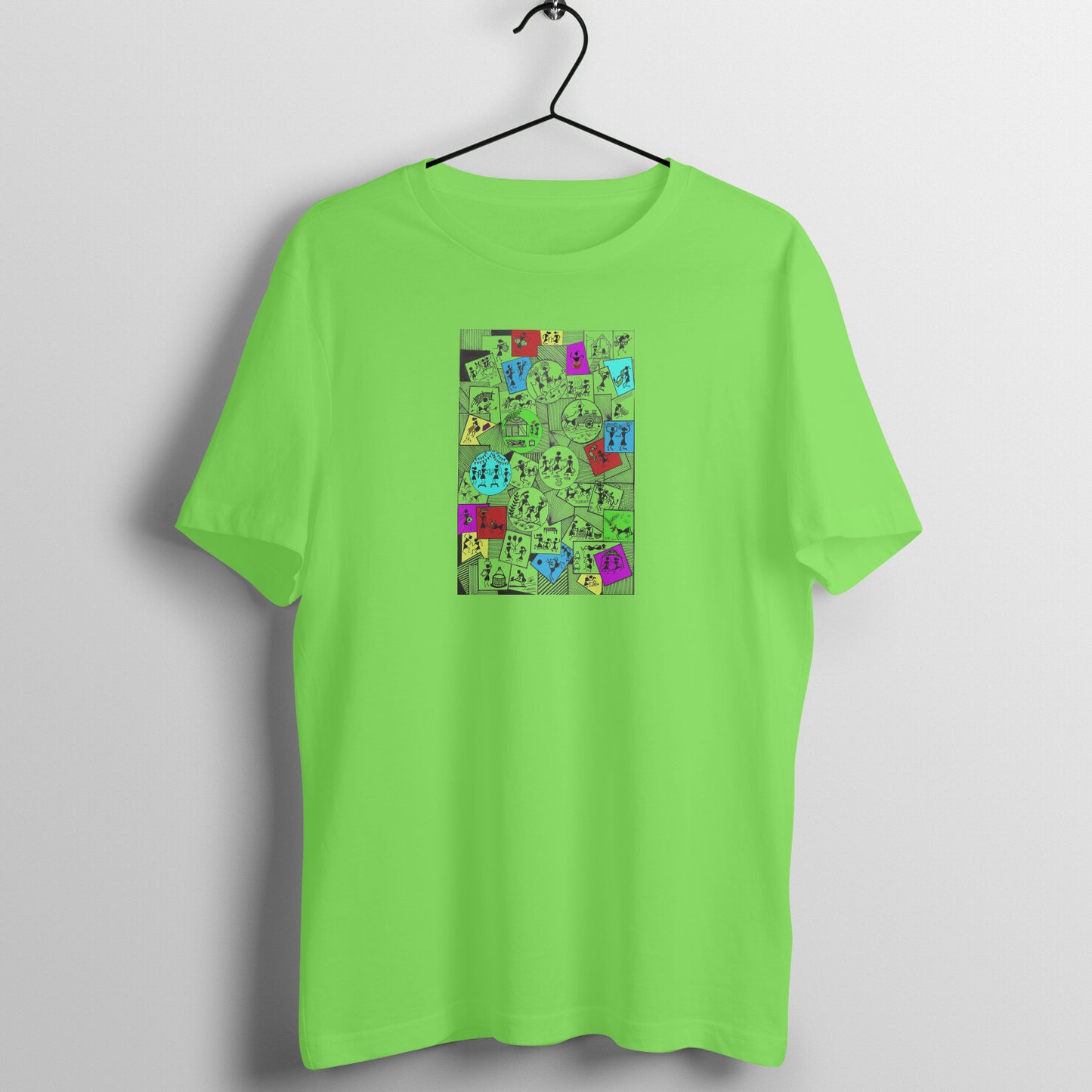 Trending Warli Art D12: Daily Life: Unisex T-shirt