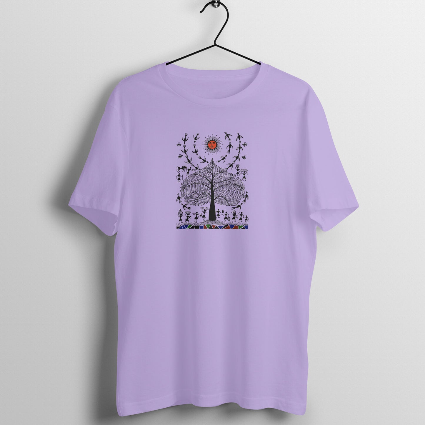 Trending Warli Art D13: The Sun: Unisex T-shirt