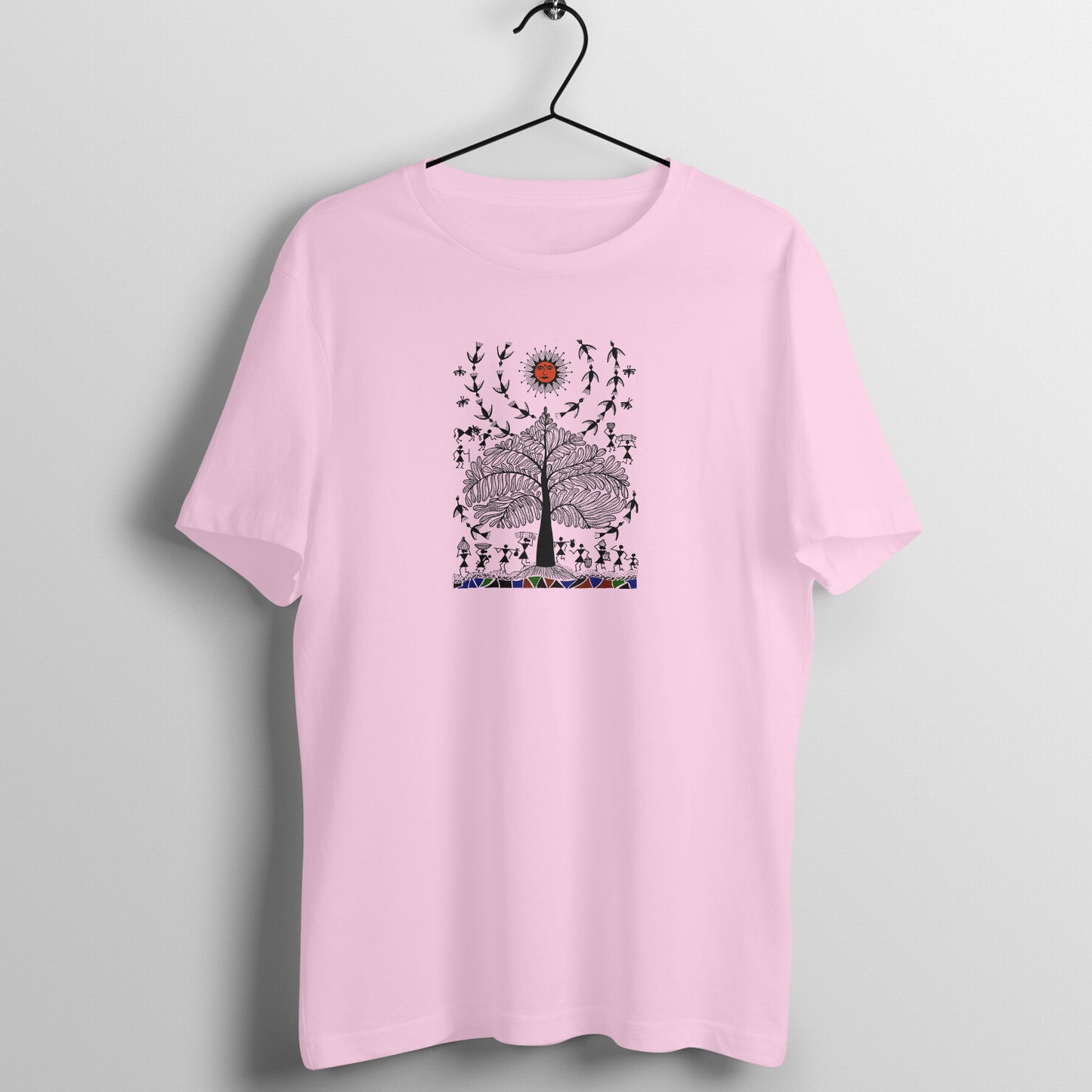 Trending Warli Art D13: The Sun: Unisex T-shirt