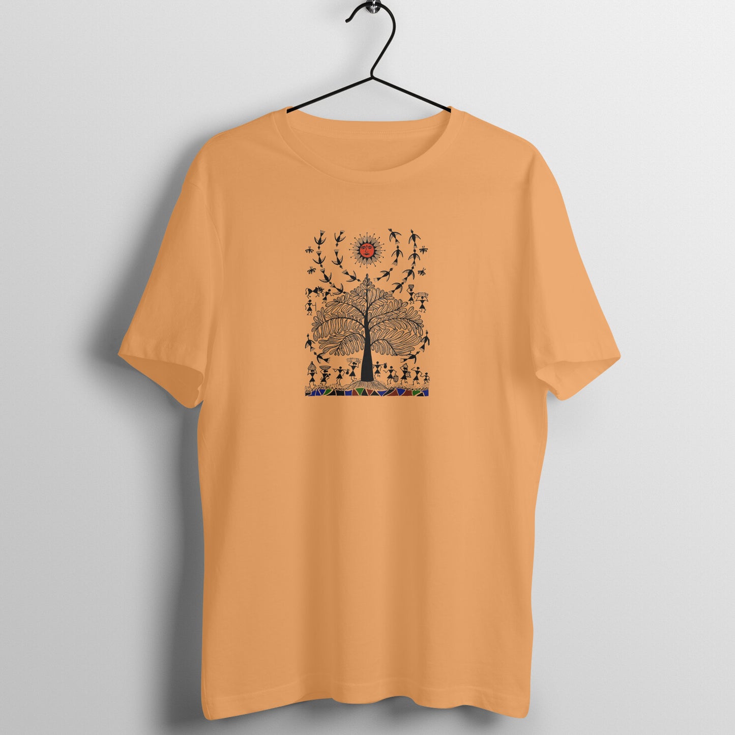 Trending Warli Art D13: The Sun: Unisex T-shirt