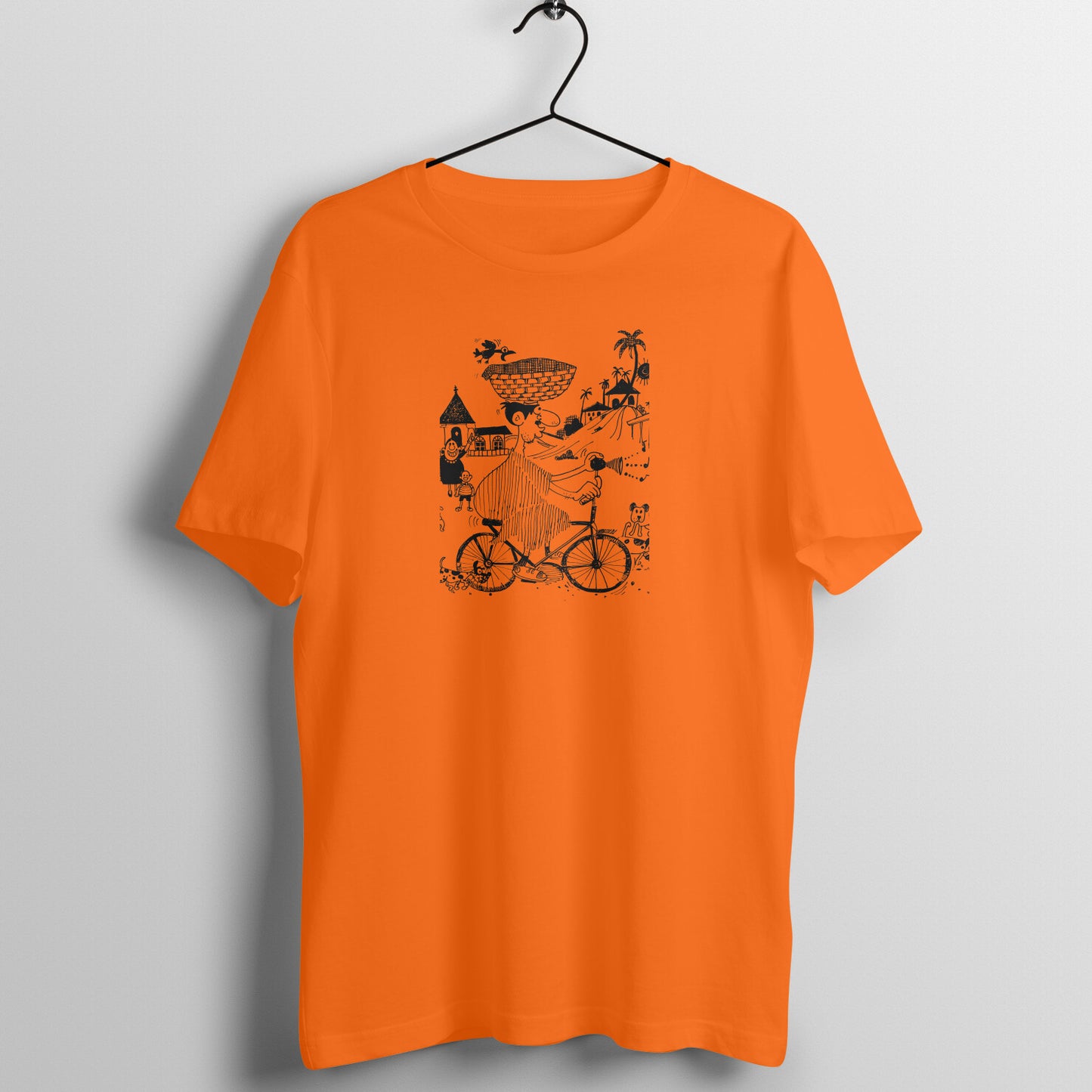 Bengal Art D12: Cycle Riding: Unisex T-Shirt