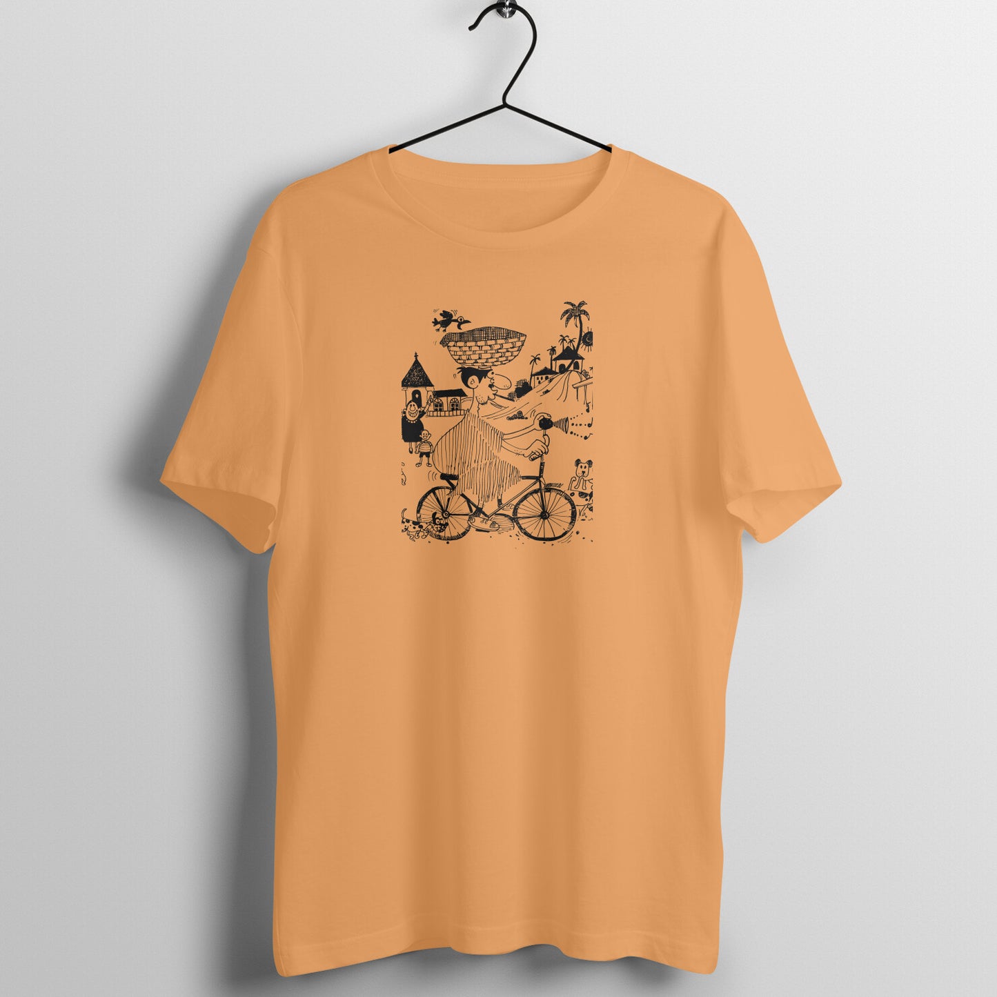 Bengal Art D12: Cycle Riding: Unisex T-Shirt