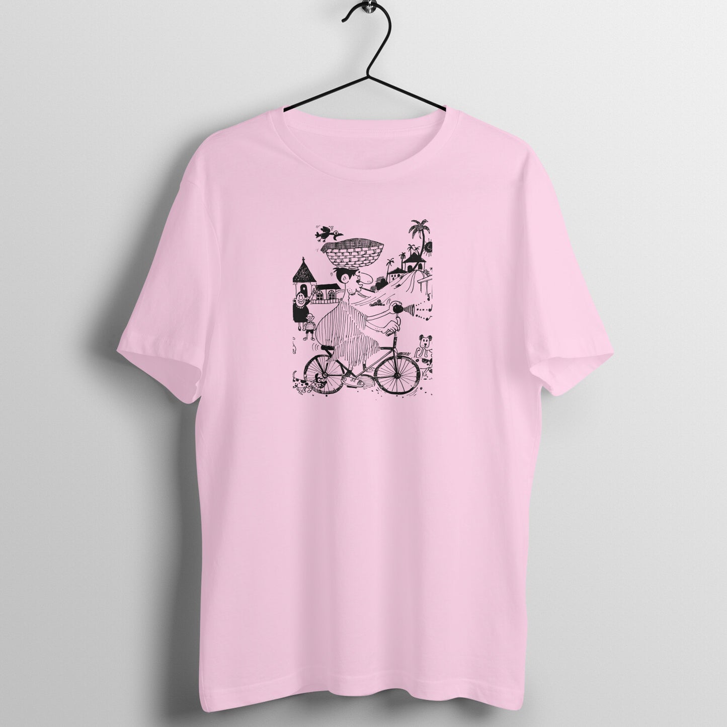Bengal Art D12: Cycle Riding: Unisex T-Shirt