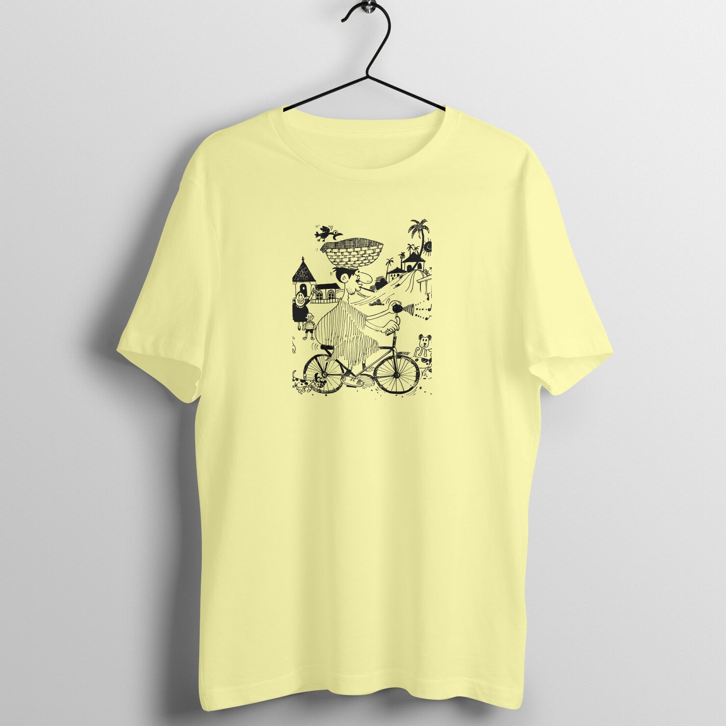 Bengal Art D12: Cycle Riding: Unisex T-Shirt