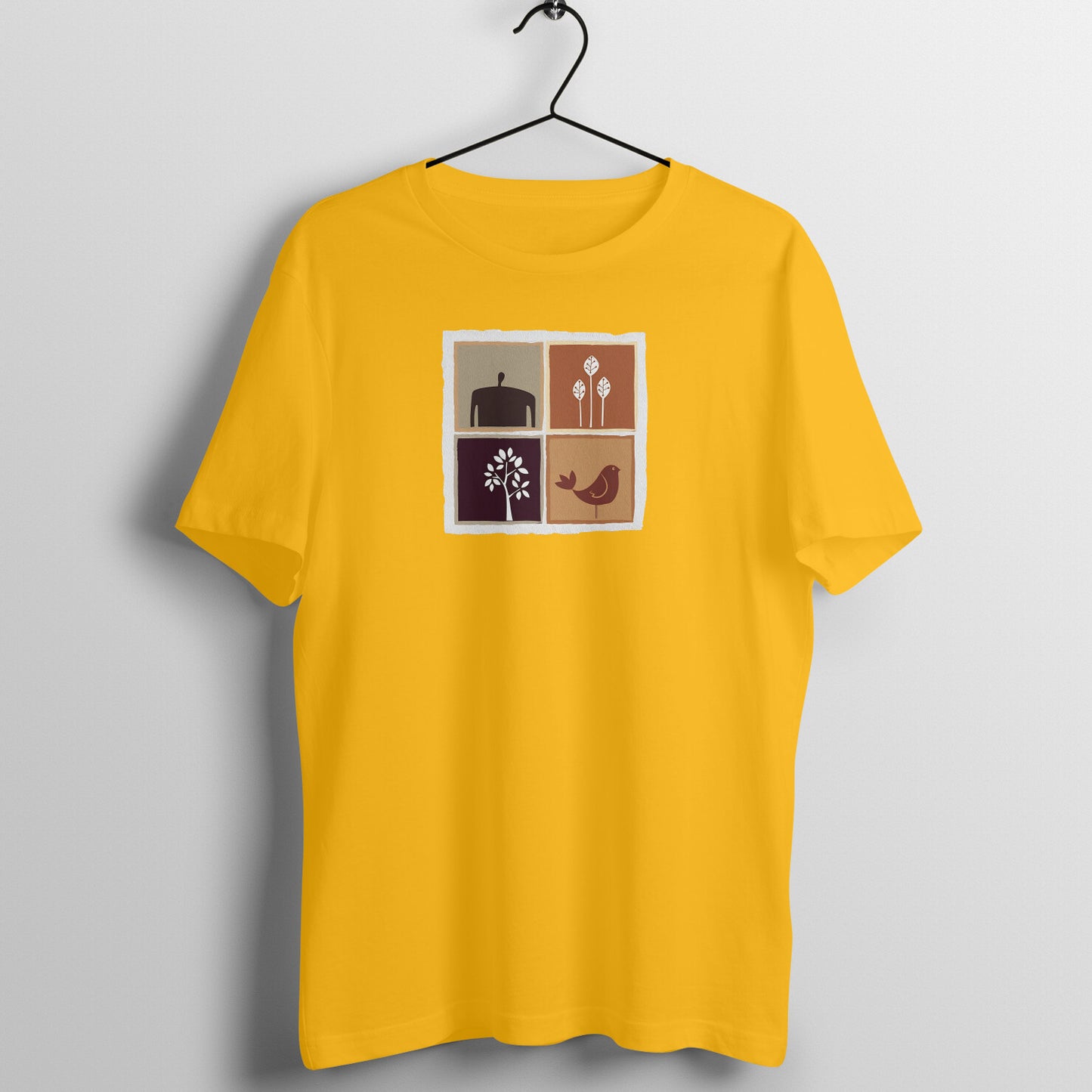 Trending Bengal Art D16: Squares : Unisex T-Shirt