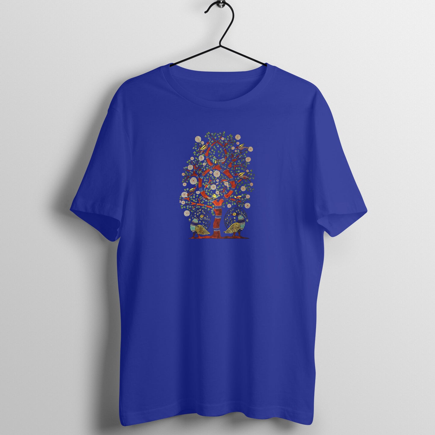 Gond Painting D8: Tree: Unisex T-shirt