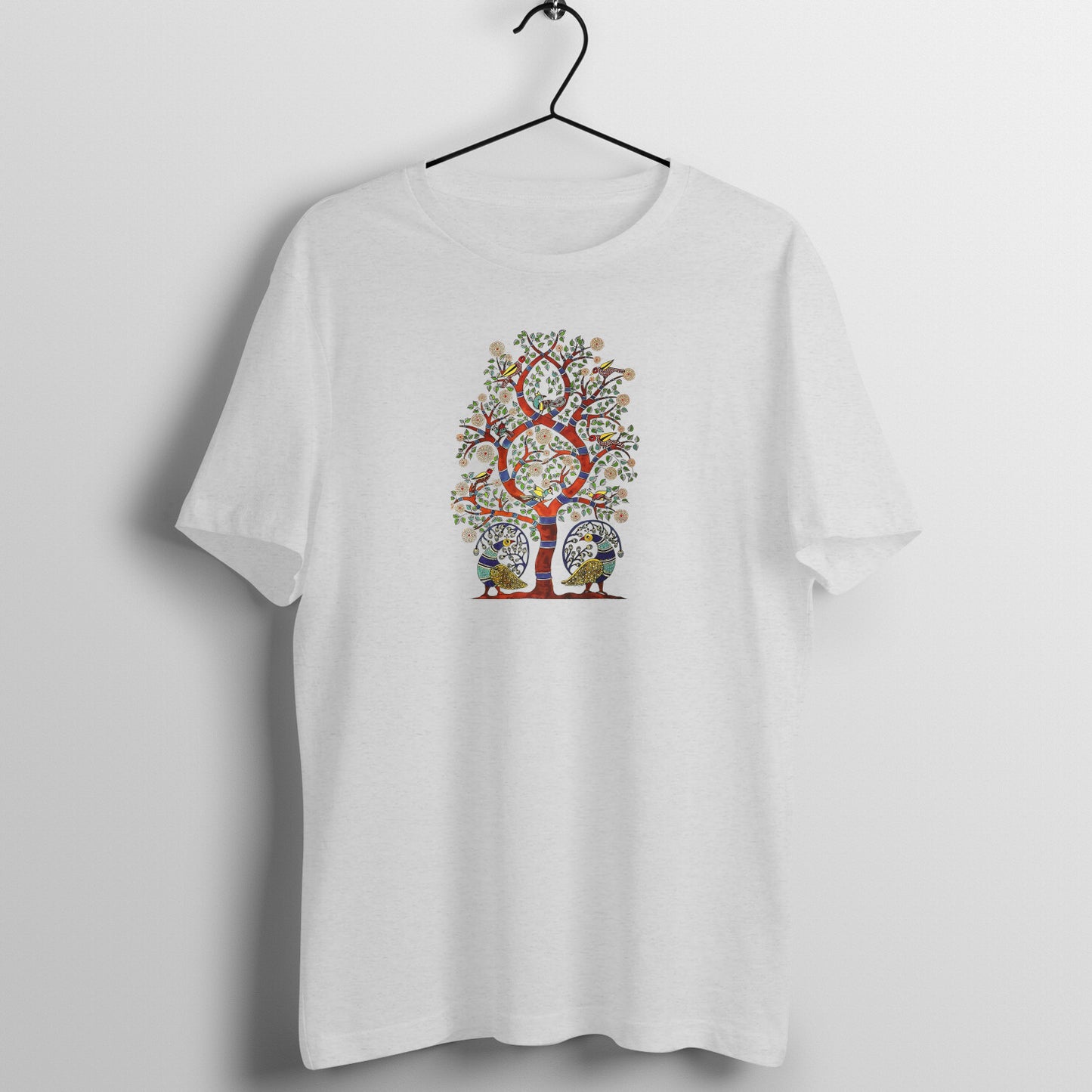 Gond Painting D8: Tree: Unisex T-shirt