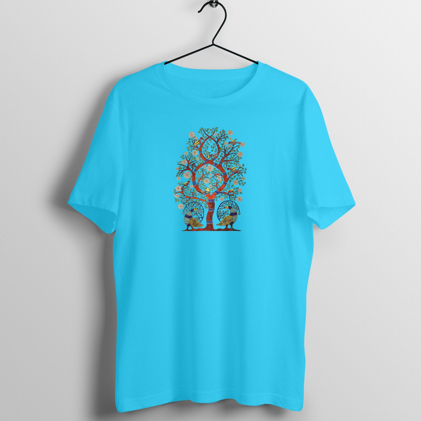 Gond Painting D8: Tree: Unisex T-shirt