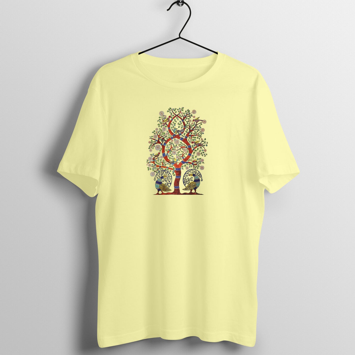 Gond Painting D8: Tree: Unisex T-shirt