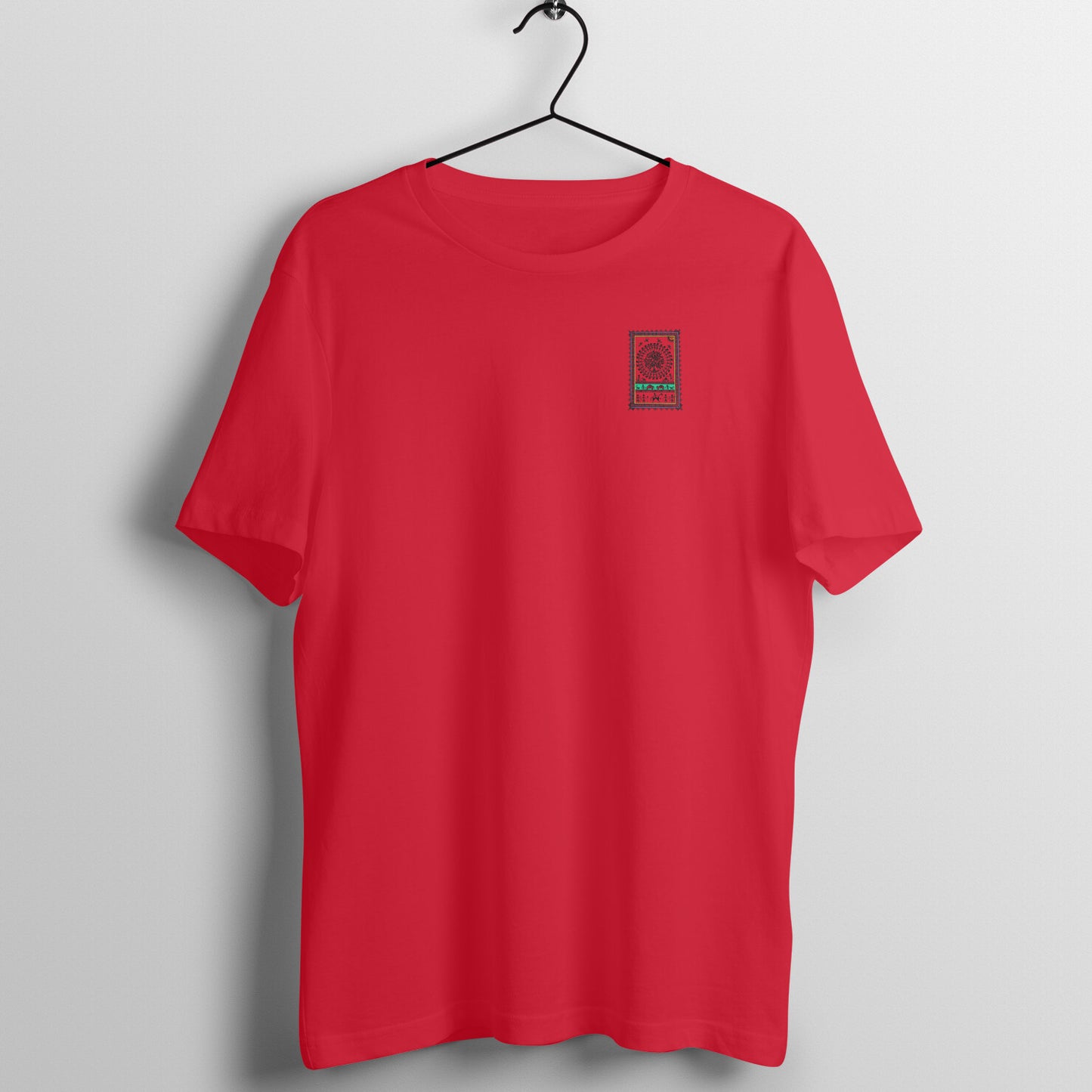 Warli Art Minimal D3: Unisex T-Shirt