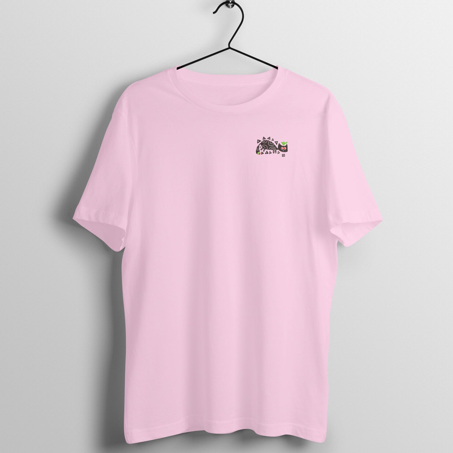 Bengal Art Minimal D4: BirdOnCat: Unisex T-Shirt