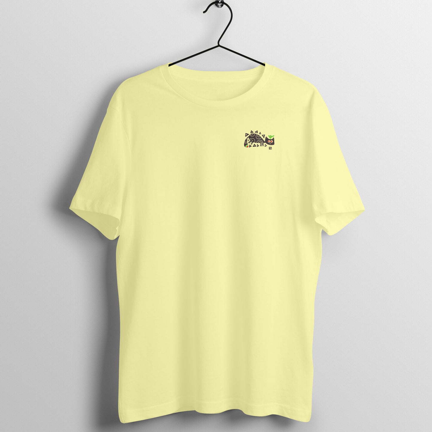 Bengal Art Minimal D4: BirdOnCat: Unisex T-Shirt