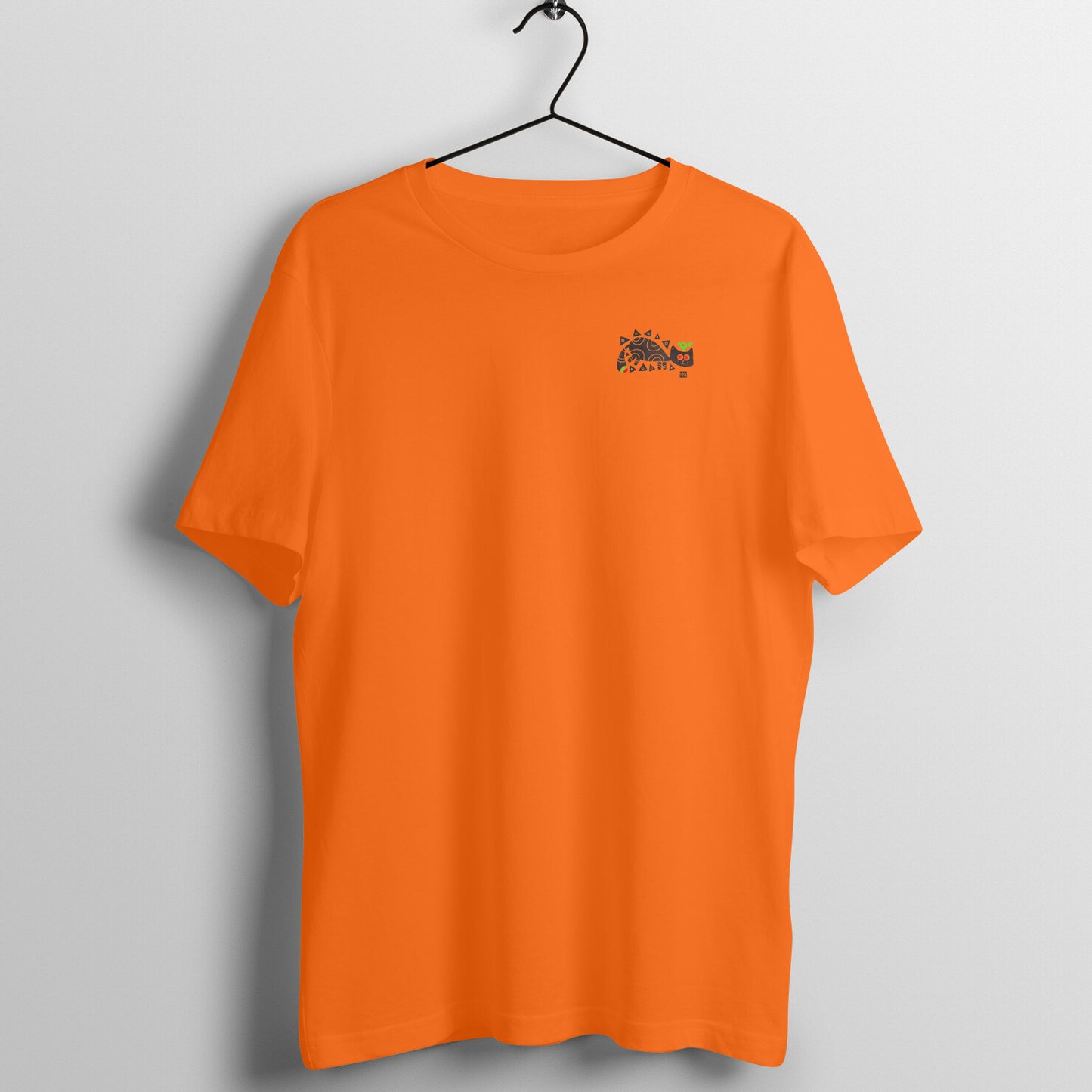 Bengal Art Minimal D4: BirdOnCat: Unisex T-Shirt