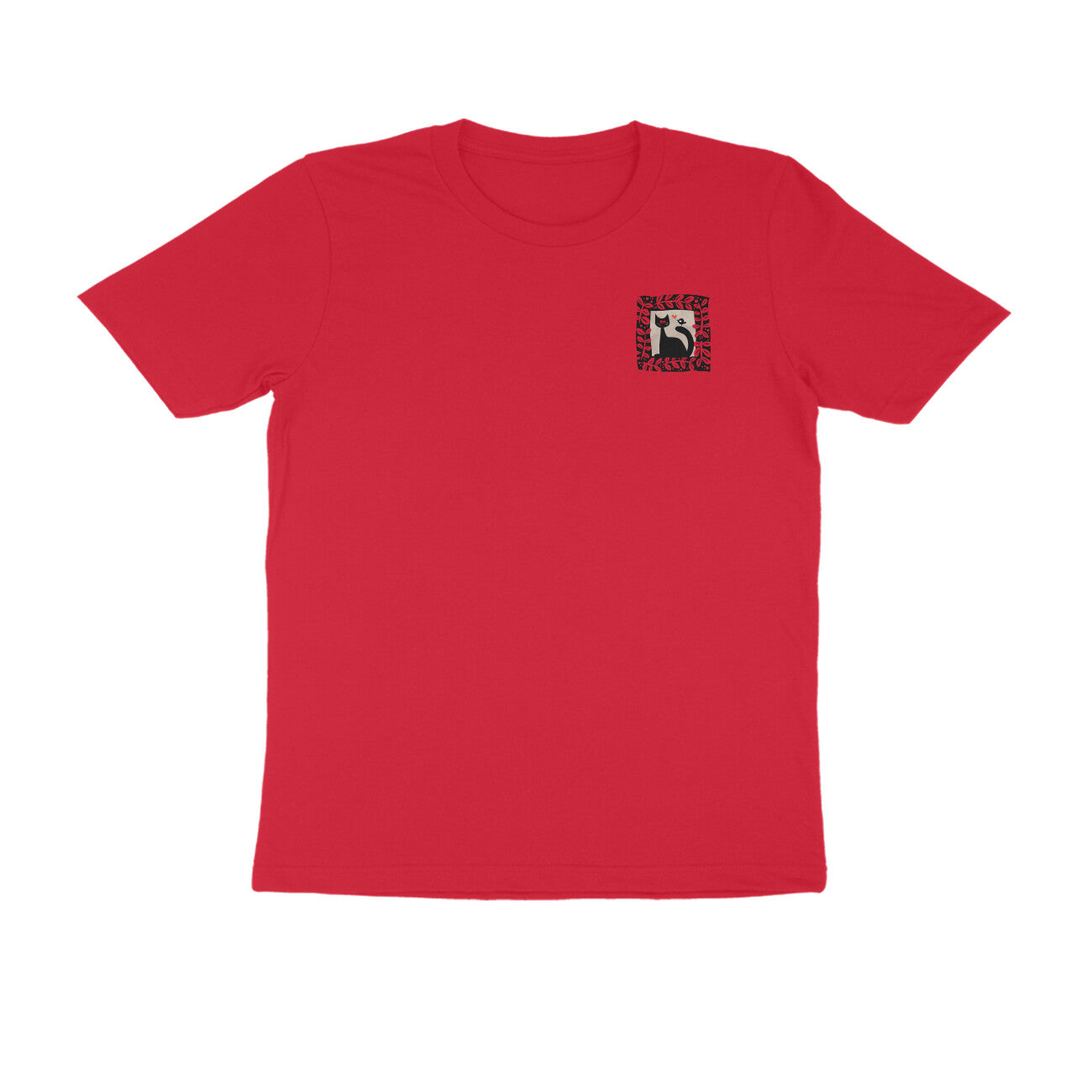 Bengal Art Minimal D6: Cat Love Bird : Unisex T-Shirt