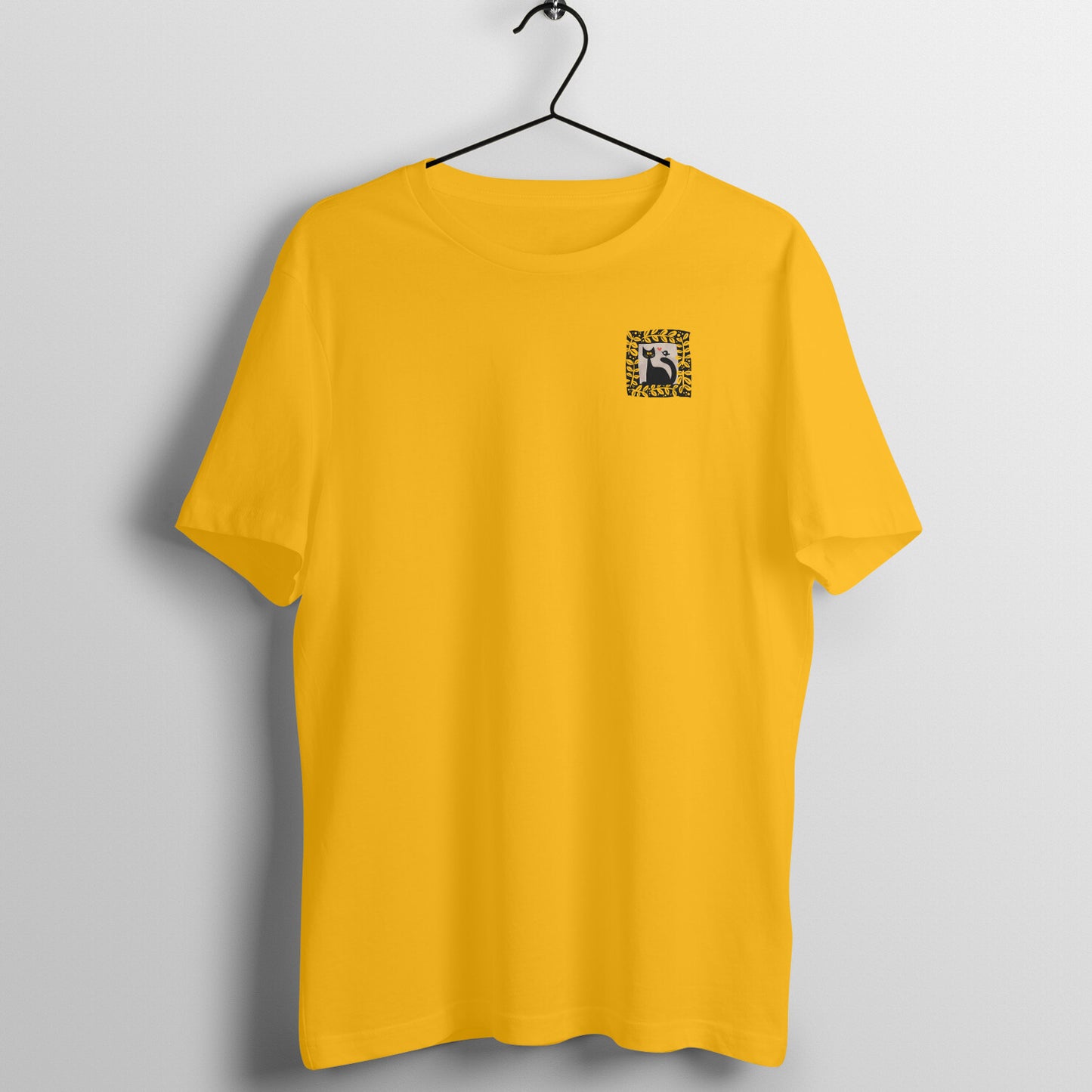 Bengal Art Minimal D6: Cat Love Bird : Unisex T-Shirt
