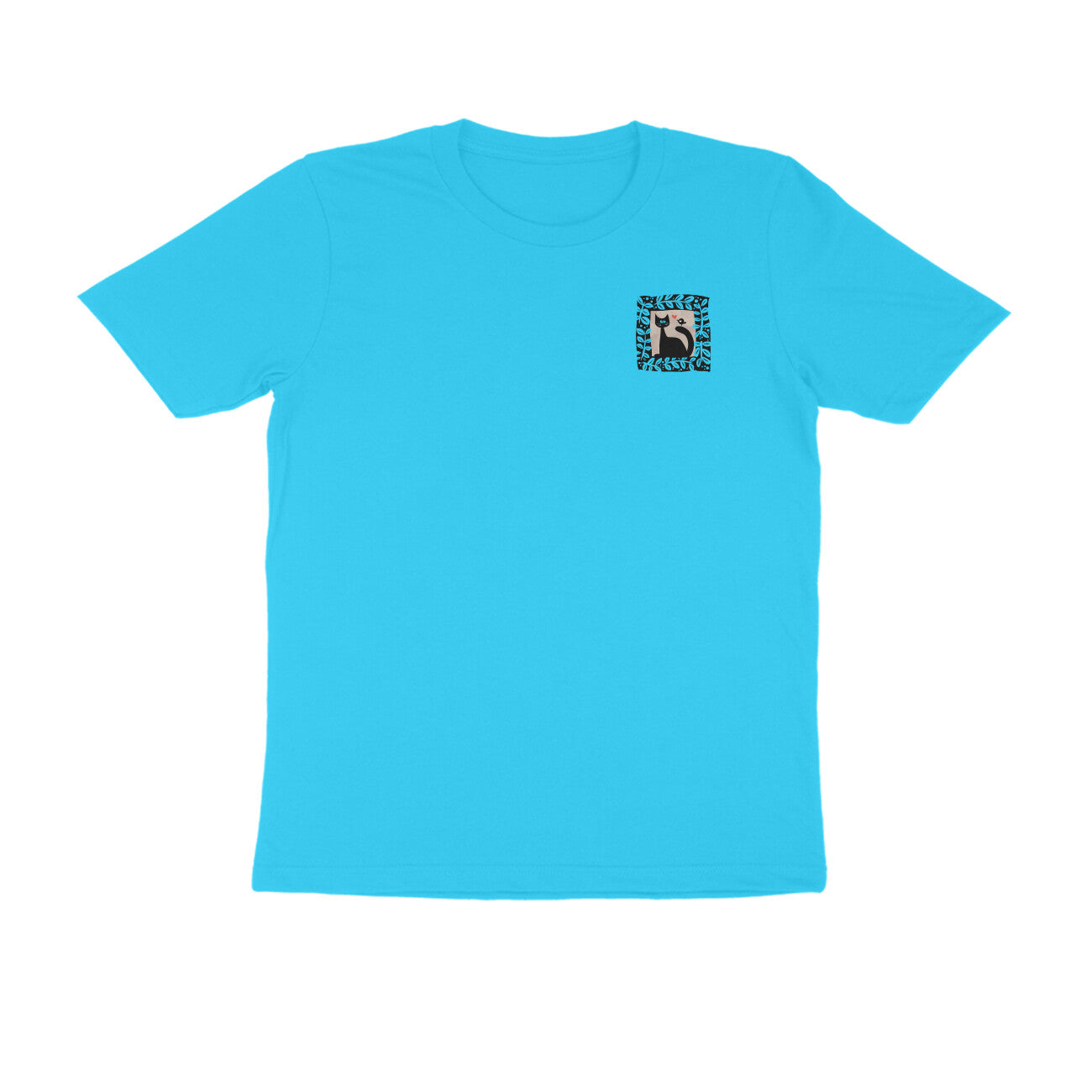 Bengal Art Minimal D6: Cat Love Bird : Unisex T-Shirt