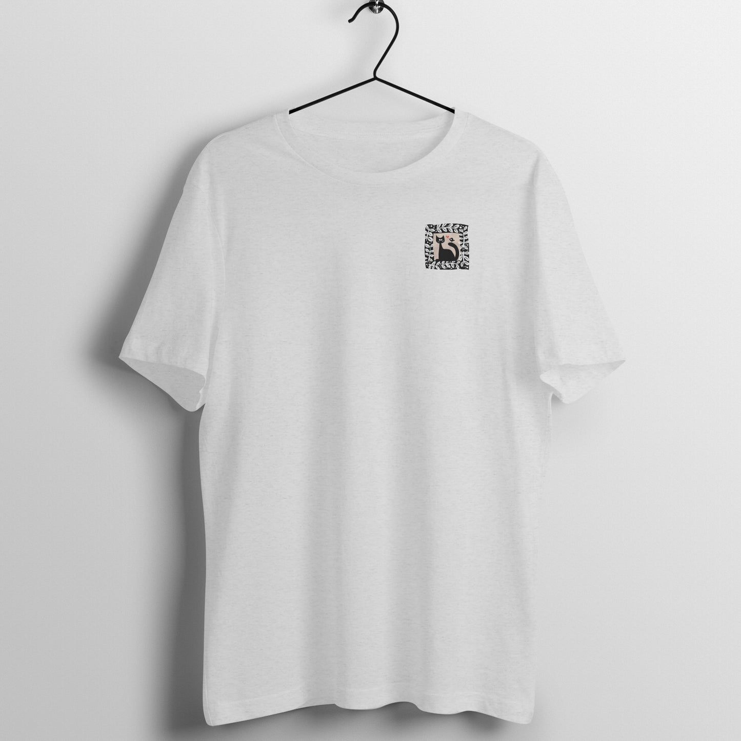 Bengal Art Minimal D6: Cat Love Bird : Unisex T-Shirt