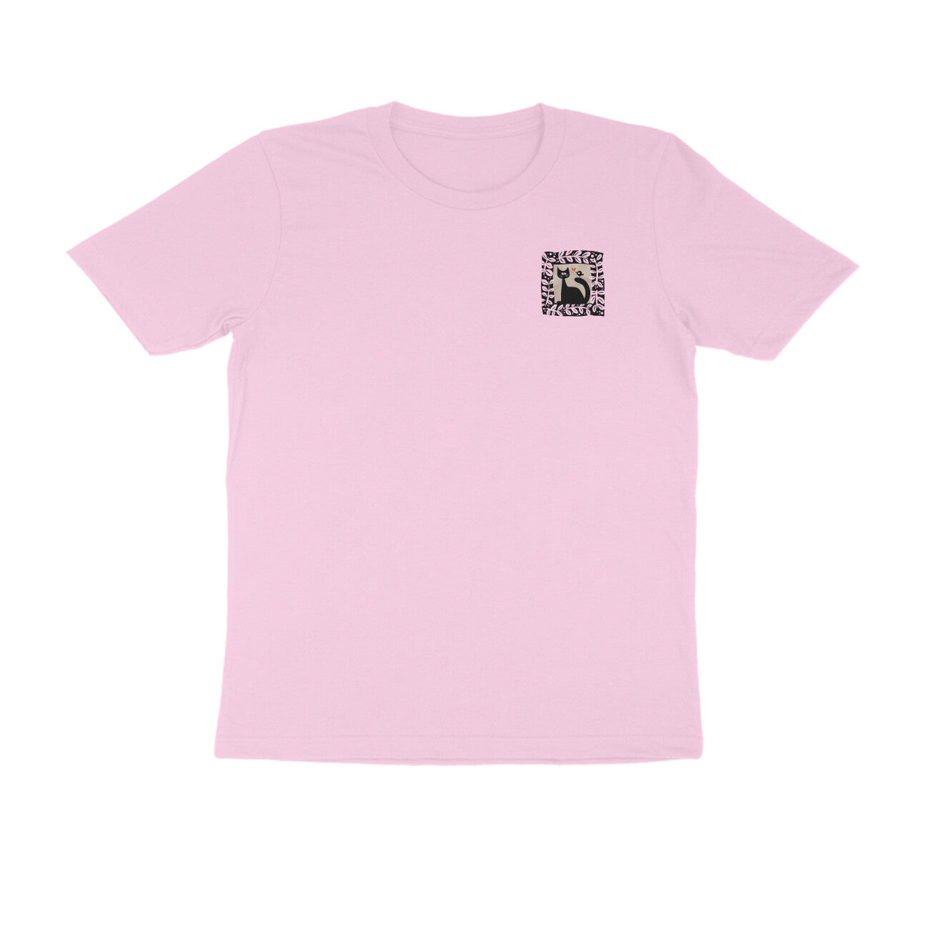 Bengal Art Minimal D6: Cat Love Bird : Unisex T-Shirt