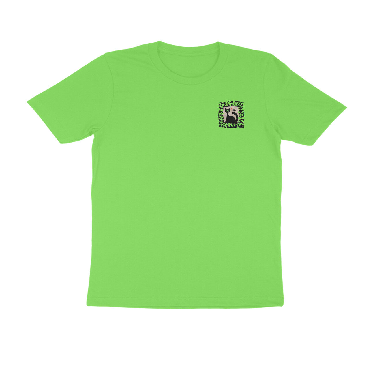Bengal Art Minimal D6: Cat Love Bird : Unisex T-Shirt