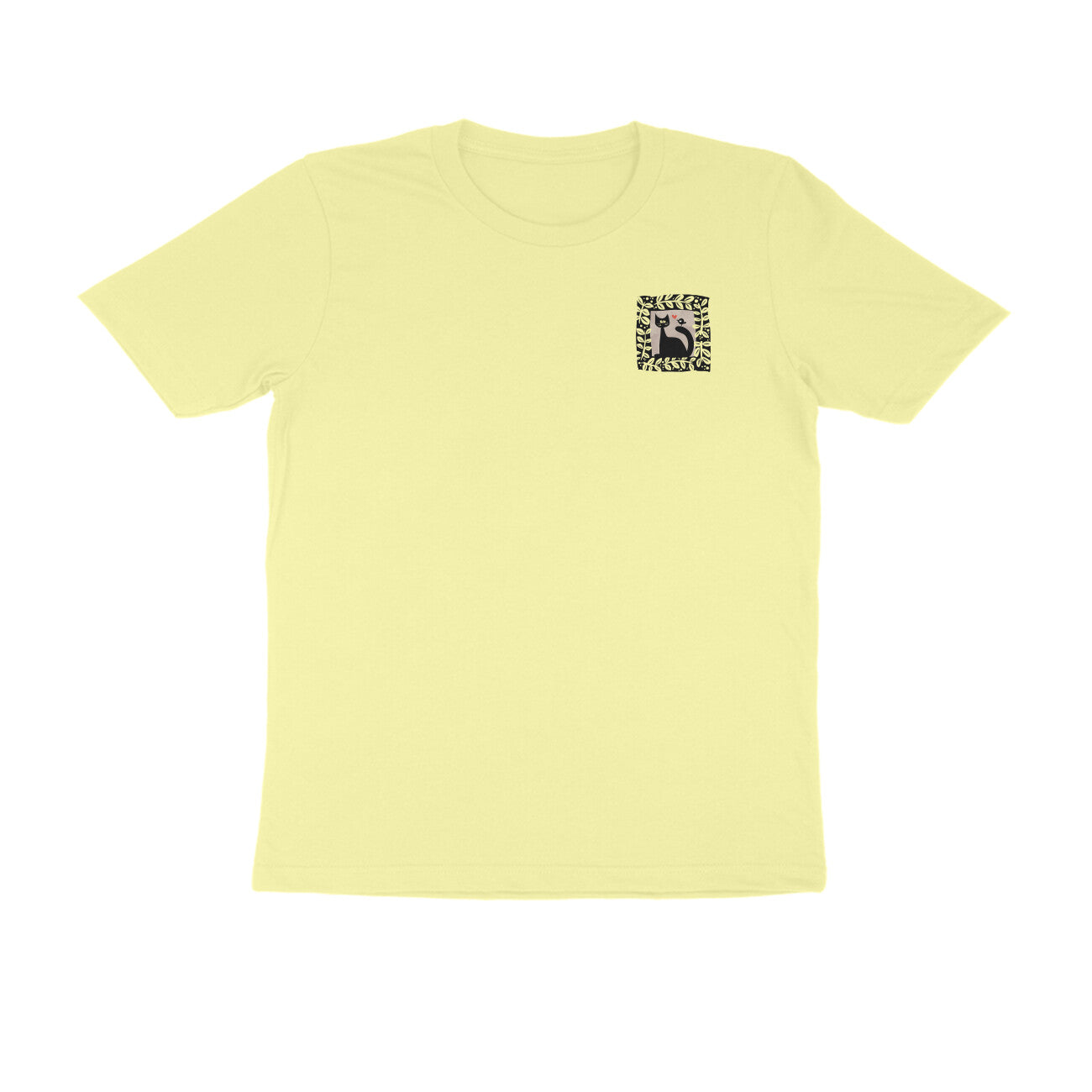 Bengal Art Minimal D6: Cat Love Bird : Unisex T-Shirt