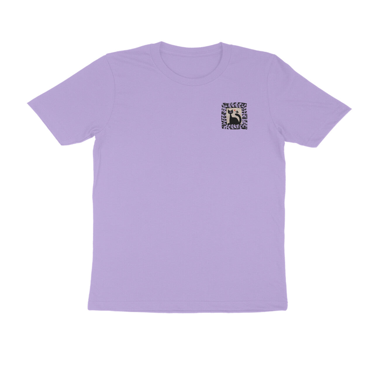 Bengal Art Minimal D6: Cat Love Bird : Unisex T-Shirt